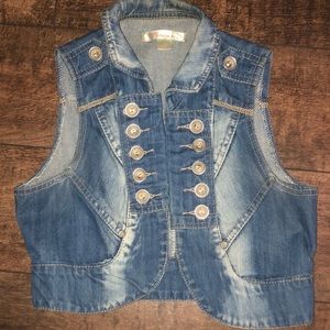 Denim jean jacket.